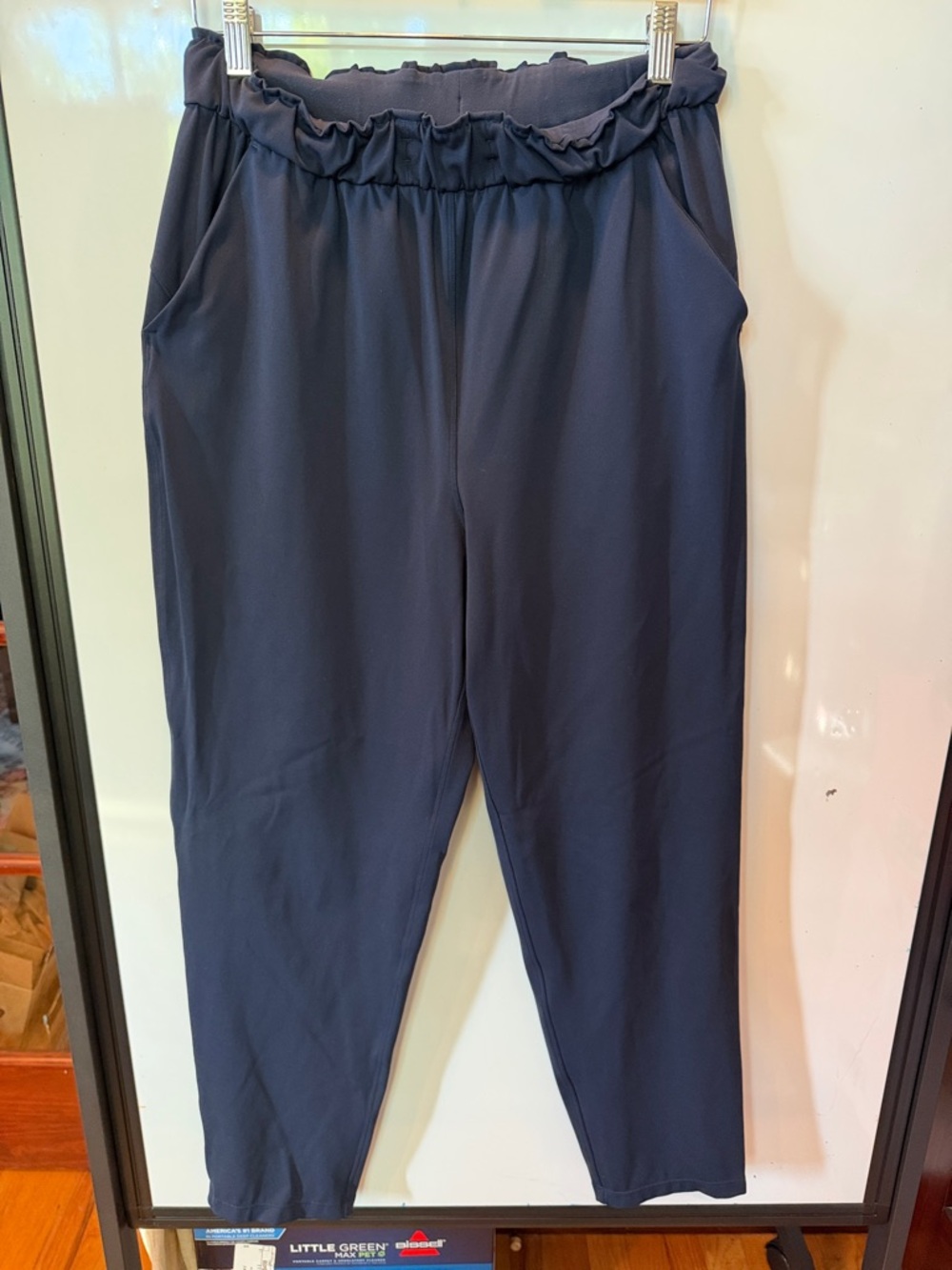 lululemon Navy Paperbag Waist Tapered Golf Pants